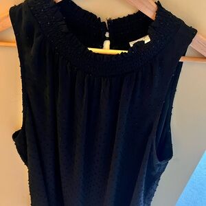 Daniel Rainn Black Dotted Blouse